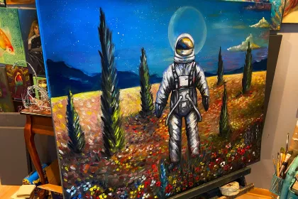 Spaceman jigsaw puzzle