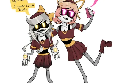 e.g. Cyn and Lizzy having sibling bonding time jigsaw puzzle