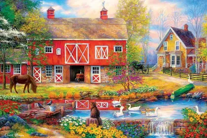 Reflections on Country Living jigsaw puzzle