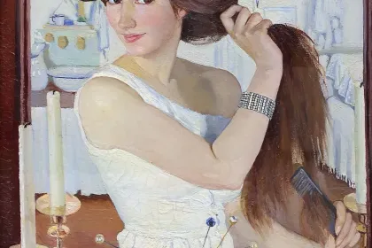 At the Dressing Table by Zinaida Serebriakova, 1909 jigsaw puzzle