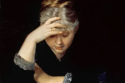 At a Book by Marie Bashkirtseff, ca. 1882 jigsaw puzzle