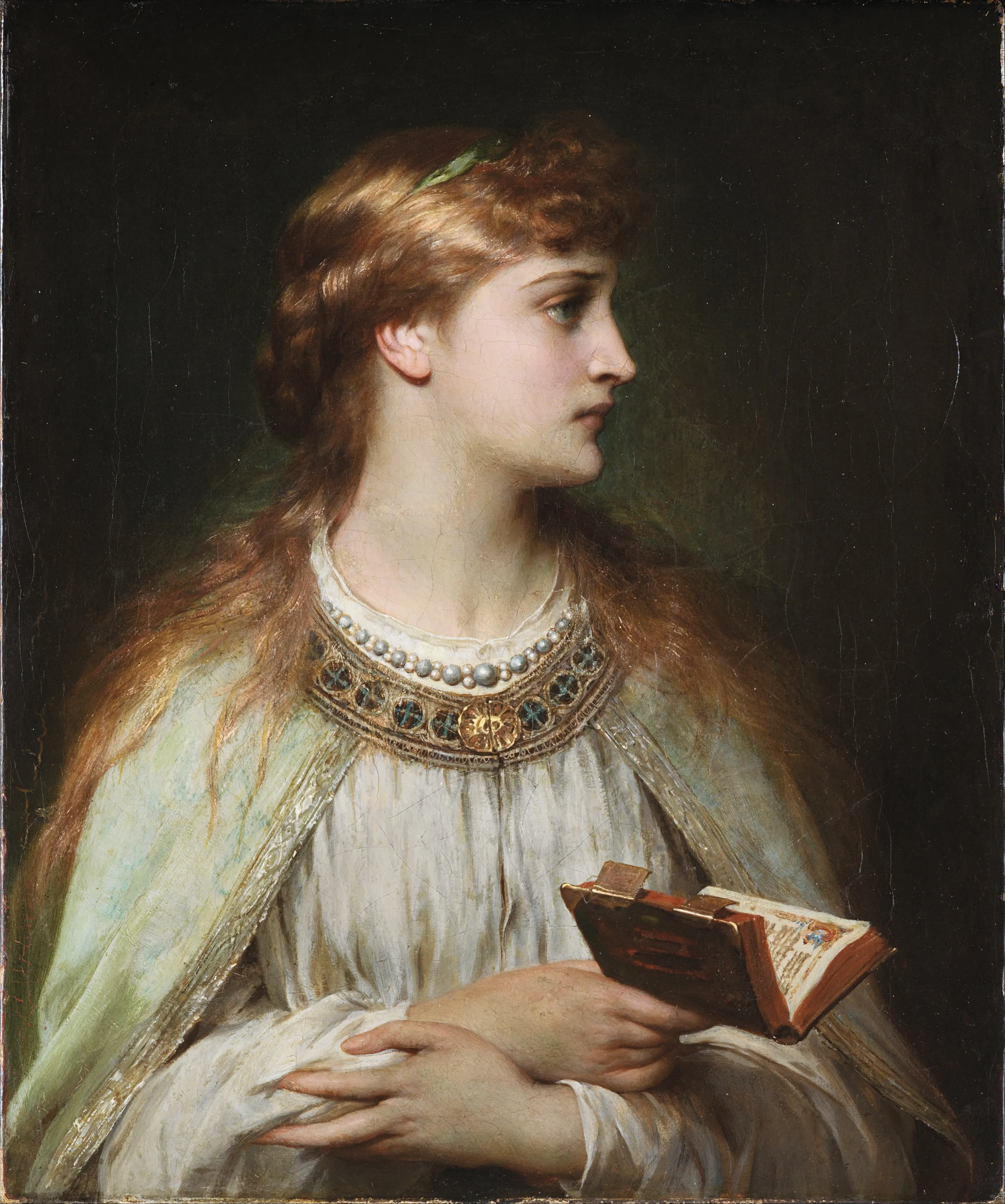 Ofelia by Thomas Francis Dicksee, 1864