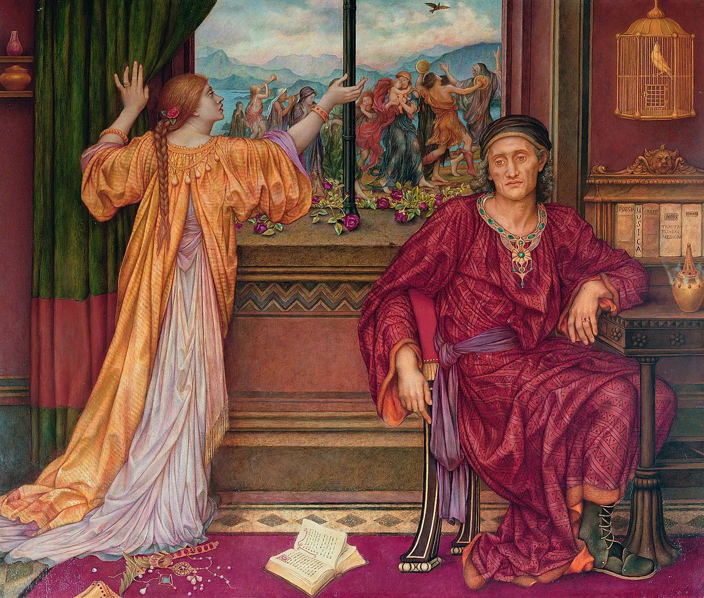 The Gilded Cage by Evelyn De Morgan, ca. 1919