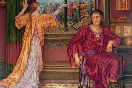 The Gilded Cage by Evelyn De Morgan, ca. 1919 jigsaw puzzle