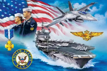 U.S. Navy Anchors Aweigh jigsaw puzzle