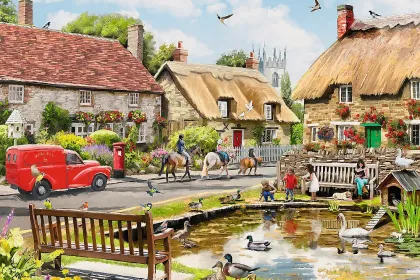 Summer in the Village jigsaw puzzle