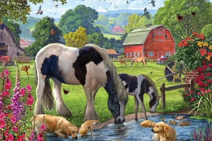 Horses & Hounds jigsaw puzzle