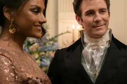 e.g. A girl and boy at Bridgerton jigsaw puzzle