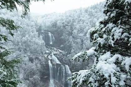 White Water Falls- Winter jigsaw puzzle