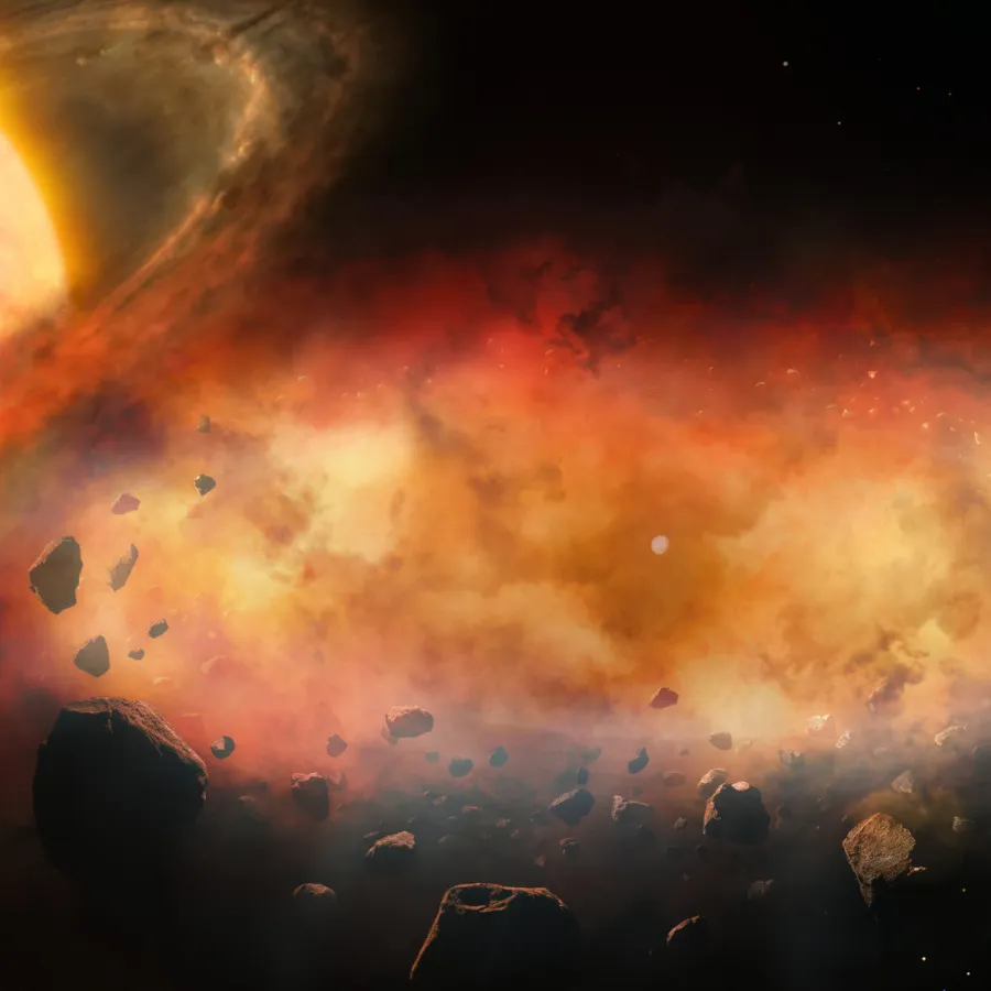 e.g. a new space meteorite