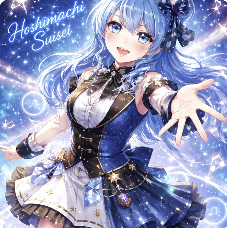 Hoshimachi Suisei jigsaw puzzle AI made