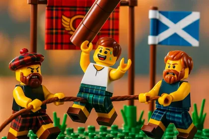 Tossing the Caber jigsaw puzzle