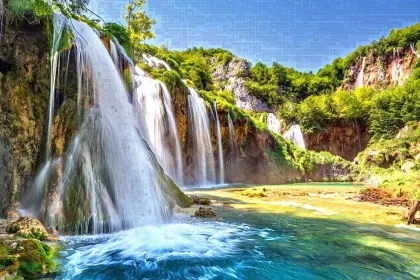 Land of the Falling Lakes jigsaw puzzle