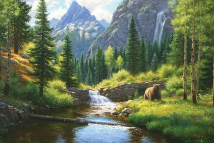 Bear Meadow jigsaw puzzle
