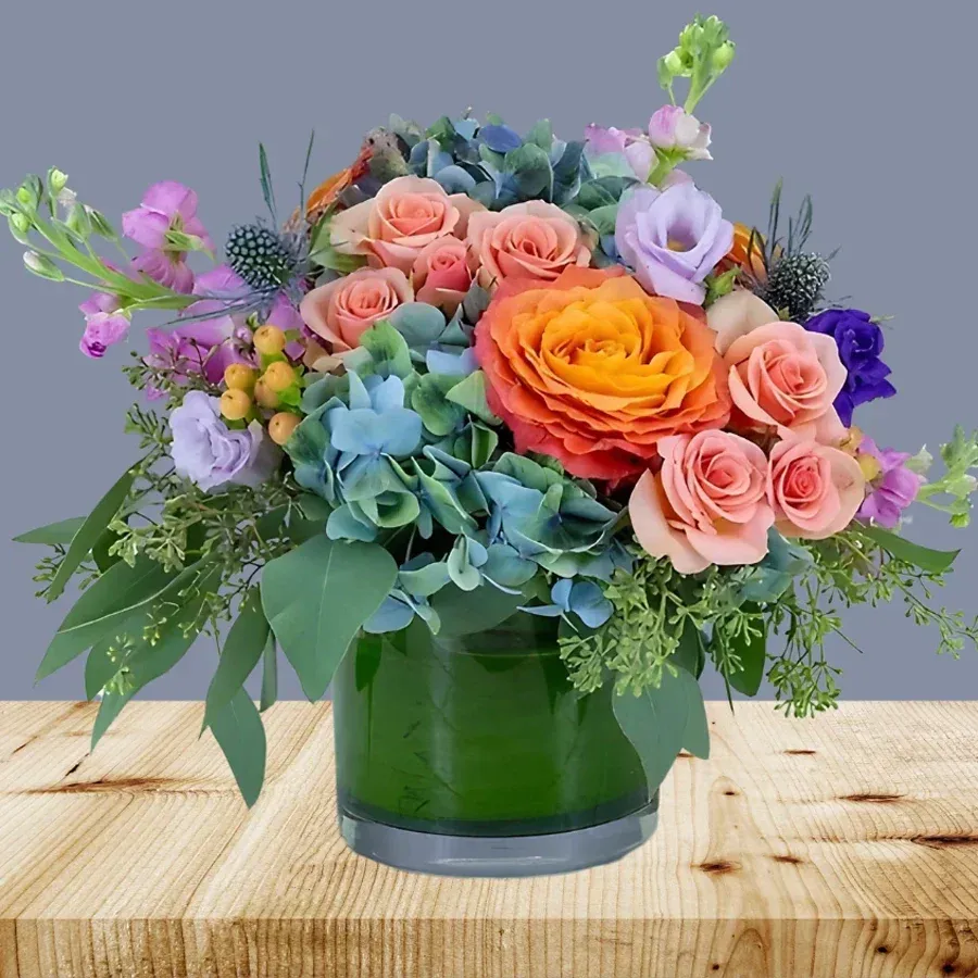 e.g. some flowers in a vase