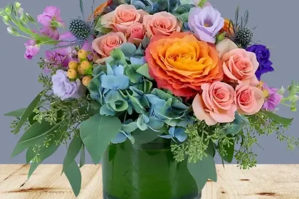 e.g. some flowers in a vase jigsaw puzzle