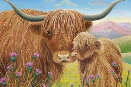 Highland cows jigsaw puzzle