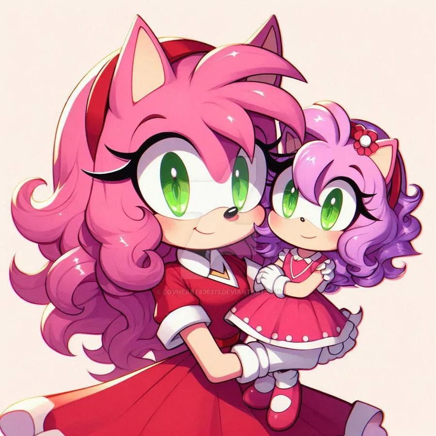 e.g. Amy Rose with her niece Angel
