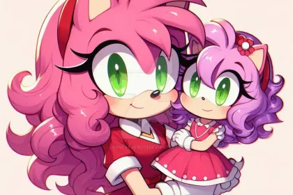 e.g. Amy Rose with her niece Angel jigsaw puzzle