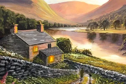 A quiet walk jigsaw puzzle