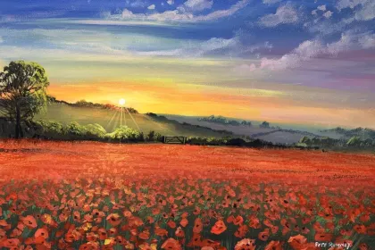 Poppy field jigsaw puzzle